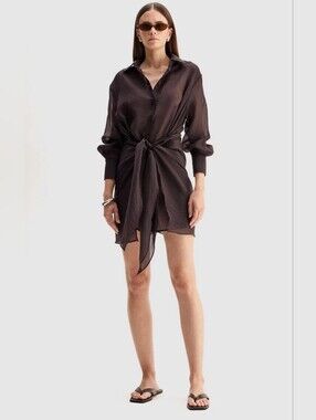 New Elka Collective Chocolate Sailor Mini Dress